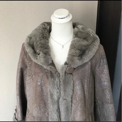 毛皮コート　羊毛　メリノラム　レッキスラビット　ムートン