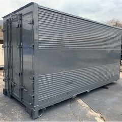 No.831 アルミバン 2ｔ 車  アルミ 箱 バイク 倉庫 トラック コンテナ 米 保管庫 物置 DIY