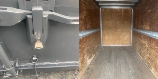 No.831 アルミバン 2t 車 アルミ 箱 バイク 倉庫 トラック コンテナ  