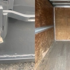 No.831 アルミバン 2ｔ 車  アルミ 箱 バイク 倉庫 トラック コンテナ 米 保管庫 物置 DIY