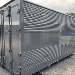 No.832 アルミバン 2ｔ 車  アルミ 箱 バイク 倉庫 トラック コンテナ 米 保管庫 物置 DIY