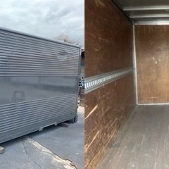 No.832 アルミバン 2ｔ 車  アルミ 箱 バイク 倉庫 トラック コンテナ 米 保管庫 物置 DIY