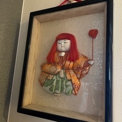 歌舞伎 人形 額縁  芸術品 縁起物