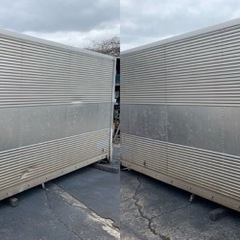 No.833 アルミバン 2ｔ 車  アルミ 箱 バイク 倉庫 トラック コンテナ 米 保管庫 物置 DIY