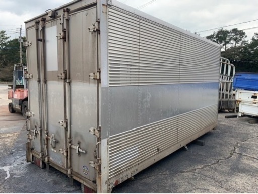 No.833 アルミバン 2t 車 アルミ 箱 バイク 倉庫 トラック  