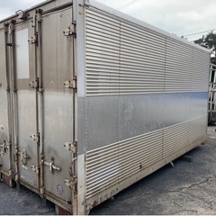 No.833 アルミバン 2ｔ 車  アルミ 箱 バイク 倉庫 トラック コンテナ 米 保管庫 物置 DIY