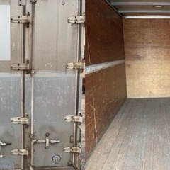 No.833 アルミバン 2ｔ 車  アルミ 箱 バイク 倉庫 トラック コンテナ 米 保管庫 物置 DIY