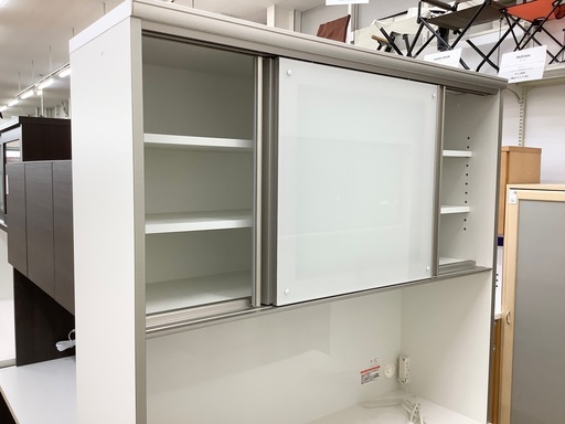 取りに来て頂ける方限定！綾野製作所レンジボードのご紹介です！ 綾野製作所 ゼノノワール 幅50cm サイドボード ガラス扉