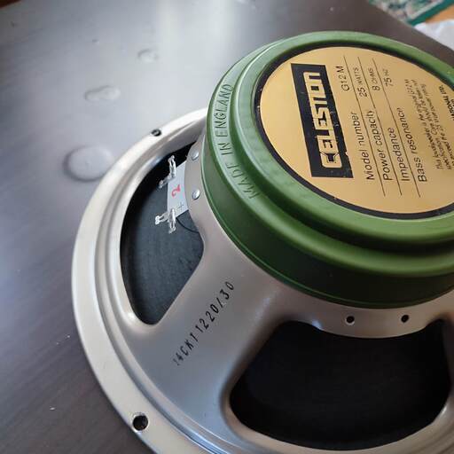 CELESTION G12M Greenback 8Ω 英国製 その２