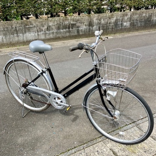 お取引感謝【早い者勝ち】２７インチ・シティーサイクル・６段変速・オートライト・通学タイプ・中古