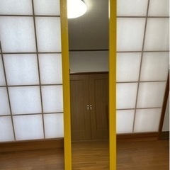 【中古】全身鏡(幅35×高さ160cm)差し上げます！