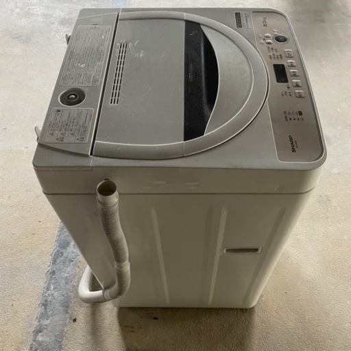 SHARP ES-GE6F 全自動電気洗濯機 / 通電確認済み 中古品