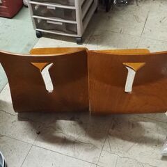 座椅子、２個セット、木製