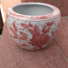 陶器の睡蓮鉢