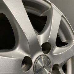 DUNLOP PRD 社外ホイール 15インチ 4本 6J4HPCD100+43 アクア ヴィッツ 