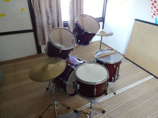 ドラムセット TAMA スネアPearl製　天草引取り 熊本配達可 ペイペイ 可