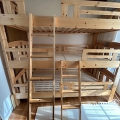 受け渡し決定しました】家具 ベッド 3段ベッド