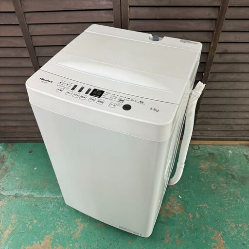 A4826　☆ハイセンス 2020年製 全自動洗濯機☆ 縦型洗濯機 5.5㎏ 一人暮らし 新生活【自社配達可能】