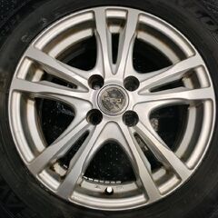 【DUNLOP ENASAVE EC204 185/65R15】夏タイヤ【FEID H5 15インチ 5.5J4HPCD100+45】21年製 バリ溝 フリード ノート等 　(VTL034) 