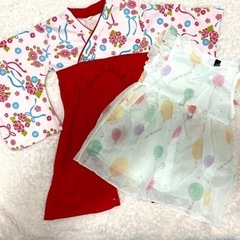 袴ロンパース、ドレス(size80)