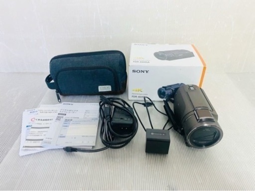 美品★元箱付き★SONY/ソニー FDR-AX45A HANDYCAM ハンディカム デジタル4Kビデオカメラレコーダー ケース付