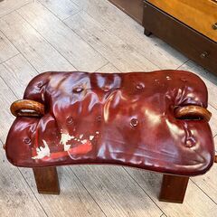 アンティーク ラクダスツール 象嵌細工 オットマン スツール 椅子 木製