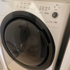 SHARP ドラム式洗濯機 ES-S7F-WL