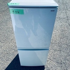 シャープ　ノンフロン冷凍冷蔵庫SJ-D14D-W