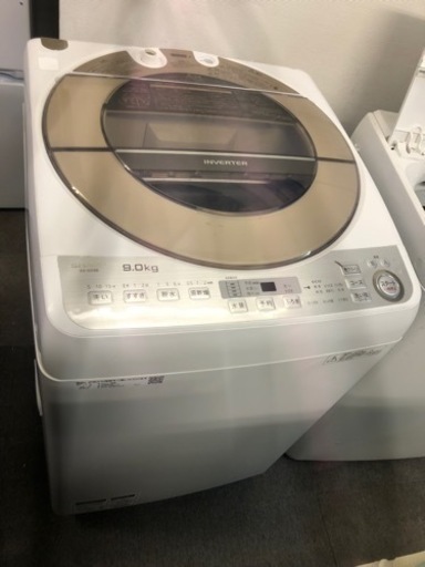洗濯機。SHARP。9KG。13000円。