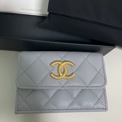 【CHANEL】マトラッセ ココマーク フラップ スモールウォレ...