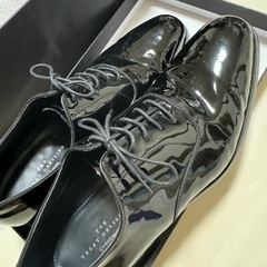 【美品】エナメル革靴　treatdressing