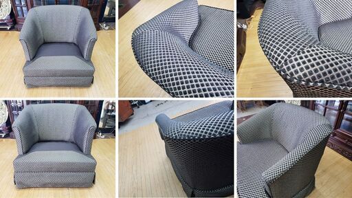 b71 展示品 イタリア製 ファブリック シングルソファ - 1人用ソファ 