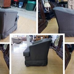 ｂ71　展示品　イタリア製　ファブリック　シングルソファ