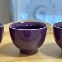 レアな紫色💜可愛い湯呑み6個セット