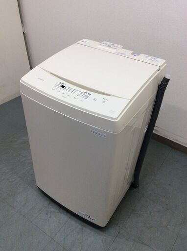 （Y交渉中）YJT8343【IRISOHYAMA/アイリスオーヤマ 8.0㎏洗濯機】極美品 2023年製 IAW-T806CW 家電 洗濯 簡易乾燥付