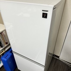 シャープノンフロン冷蔵庫　SJ-GD14C-W 2017年製
