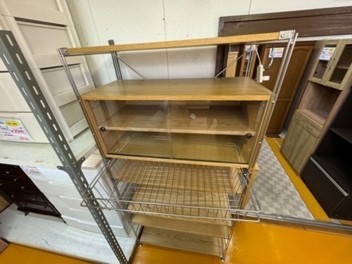 リサイクルサービス八光】無印良品 MUJI タモ材 ステンレスユニット