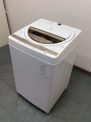 （4/6受渡済）YJT8337【TOSHIBA/東芝 6.0㎏洗濯機】極美品 2022年製 AW-6GM1-W 家電 洗濯 簡易乾燥付