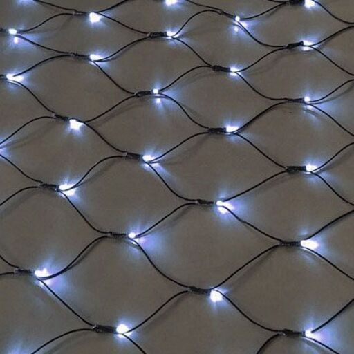 ②新品【3個セットでお得】イルミネーション ネット 2m x 1m 176球 白