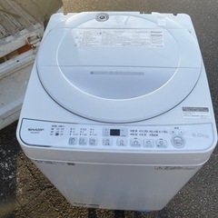 SHARP 6kg洗濯機　ES-G60TC-W 2018年製