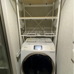 【美品】ランドリーラック　洗濯機ラック