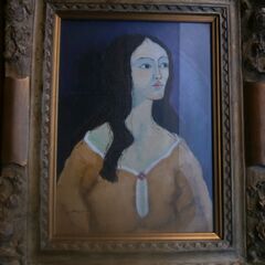 川端画伯の絵画「少女」