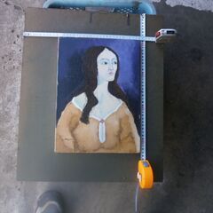 川端画伯の絵画「少女」