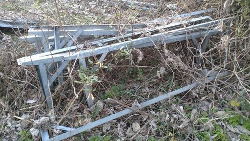 取り引き中 ①園芸ハウス用 栽培棚 ドブ漬け加工品 上部エキスパンド