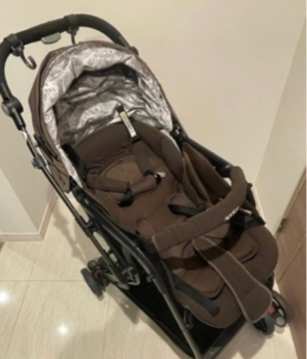 【Aprica】オプティア　ブラウン　AB型ベビーカー　A型ベビーカー