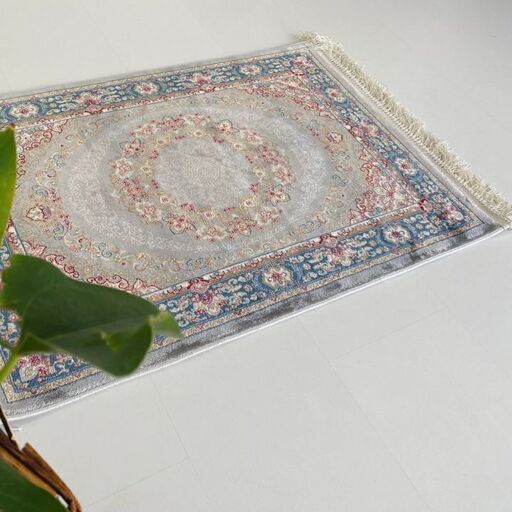 販売済】⑤🇹🇷トルコ製 100%竹製シルク キリム 絨毯 シルク