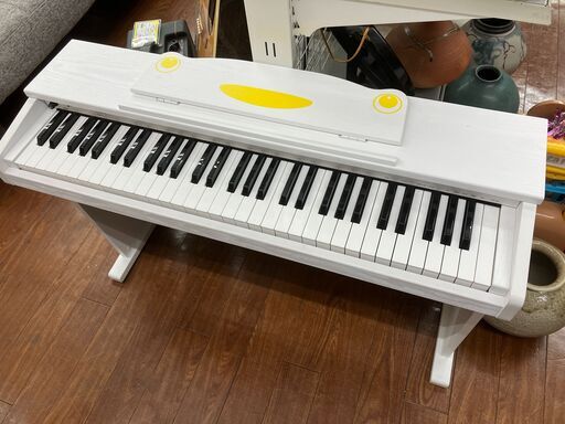 ARTESIA キッズピアノ 電子キーボード 子ども用 Fun-1 ホワイト 白系 カエルデザイン No.832● ※現金、クレジット、スマホ決済対応※