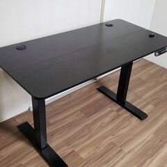 ☆ジモティ割あり☆ 電動昇降デスク ブラック H65～125×W120×D80