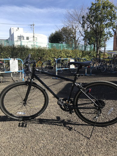 クロスバイク　スポーツ自転車　軽量化　ギア6段回　スポーツ用タイヤ