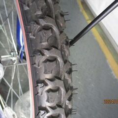 Ｄ347　★16800円★整備済み 中古ジュニアマウンテン自転車 ブリヂストン　EX【20インチ　青　 】